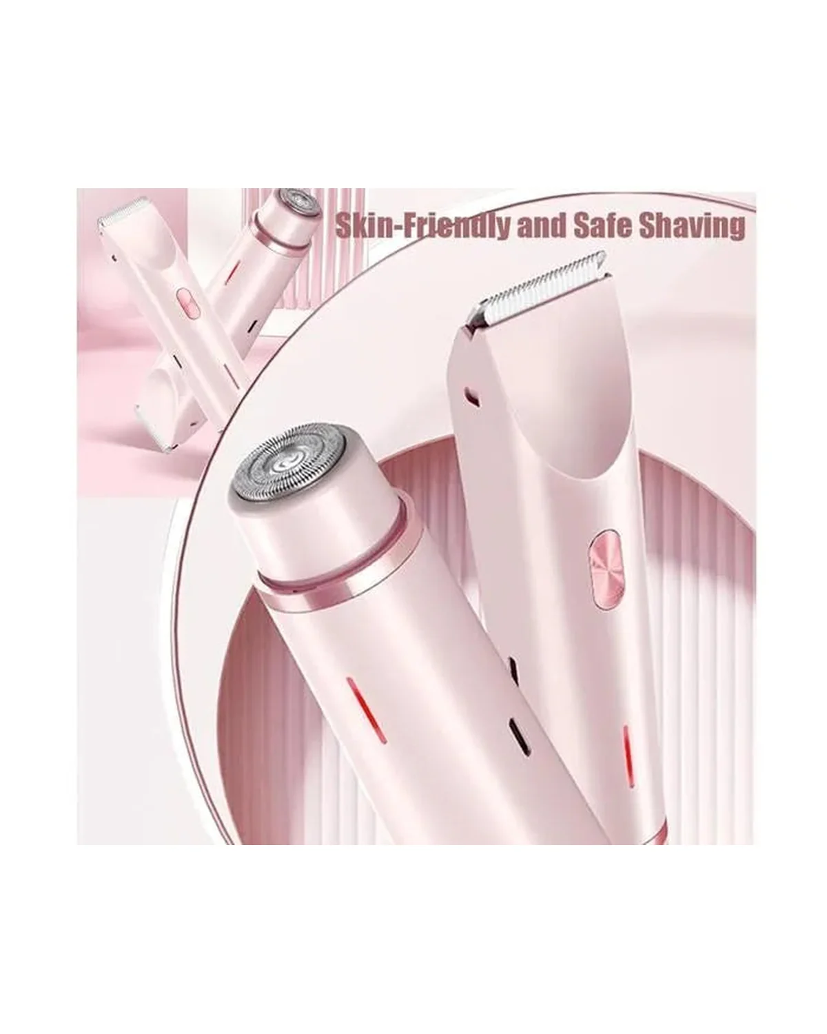 Dual Head Bikini Shaver Women, Comfort 2 en 1 Electric Lady Shaver, Trimmer de cabello eléctrico